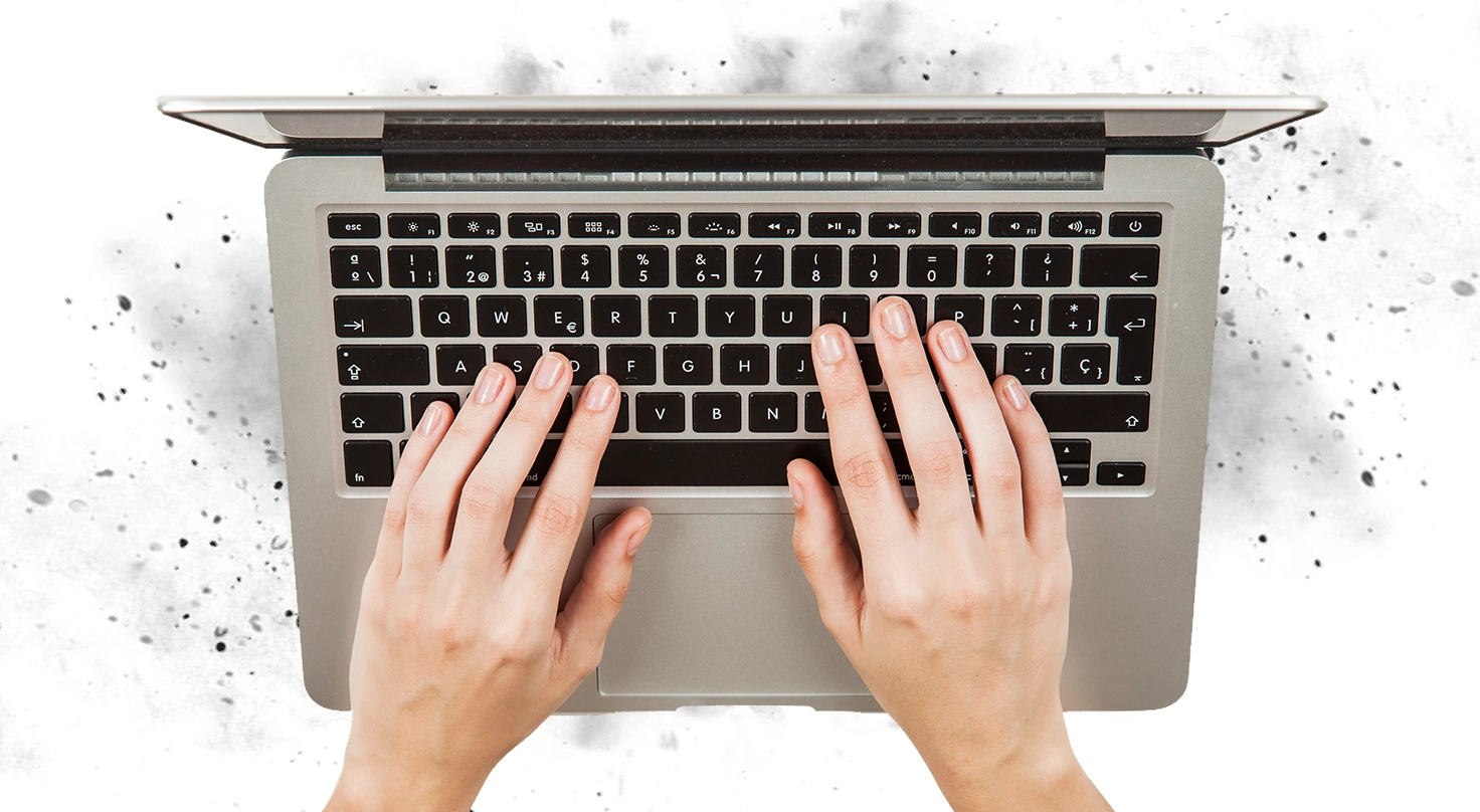 Hands on content marketing specialist grunge